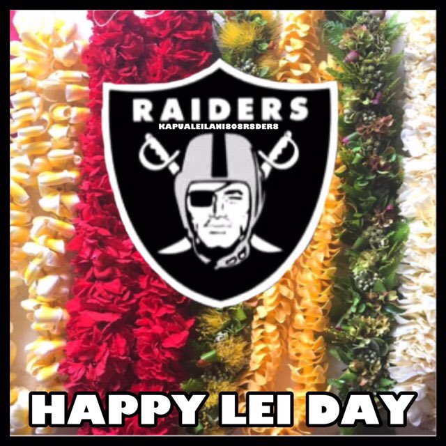 Happy May Day! May Day is Lei Day in Hawaii🌺 #MayDay #LeiDay #Raiders #RaiderNation #Raideredits #MyCreations