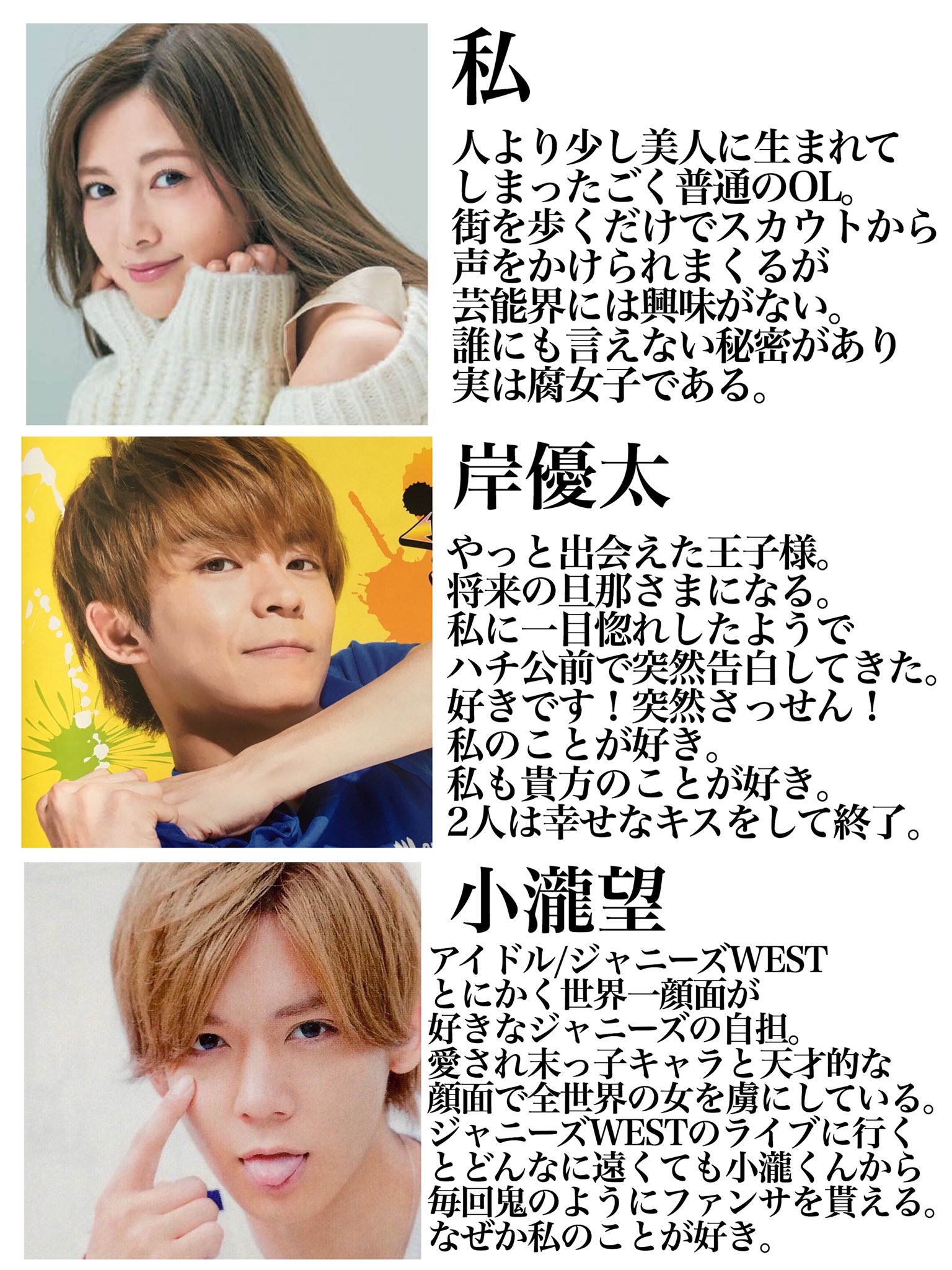 も さん 私のことが好きシリーズ 相関図 T Co U9ifxi974x Twitter