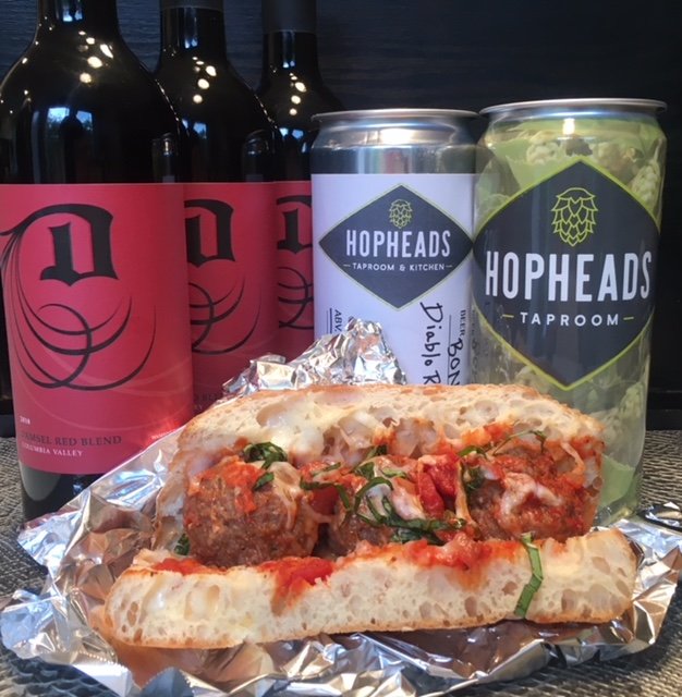 It's time to #wadine &amp; #wawine to support <a href="/sipglocal/">sipglocal</a> #StateNight <a href="/HopheadsTaproom/">Hopheads Taproom</a> has a meatball sub that pairs great w/our Red Wine
#wawine #WoodinvilleWine #WoodinvilleWineCountry #NewEpicenter  #sipglocal #WeGotThisWA #FinallyFriday #TakeOut #SmallBiz  #StayHome #AloneTogether