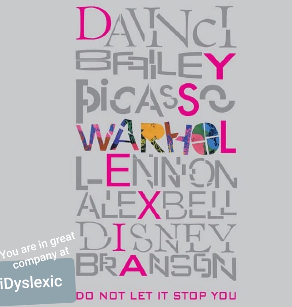 iDyslexicapp's tweet photo. At iDyslexic you are in great company.
@iDyslexicapp @markculleton #idyslexicapp #dyslexic #dyslexia #adhd #ProudToBe1In5 #CreatingSomethingGreat @eschools @wearewonde @ https://t.co/jAWQUVwoKI