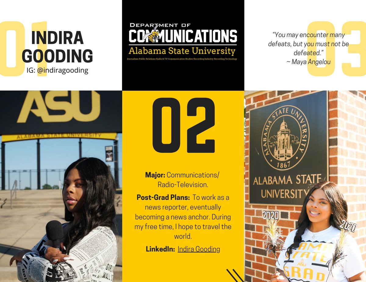 BamaStateDC6's tweet photo. 🎉 MEET INDIRA GOODING ! 

#gradszn #myasu #myasu20 https://t.co/6mcXR685G9