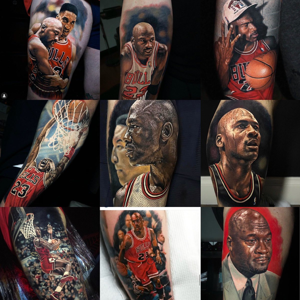i dag klippe pad Darren Rovell on Twitter: "Michael Jordan tattoos by the great sports tattoo  artist Steve Butcher #TheLastDance https://t.co/ViQ553iffM" / Twitter