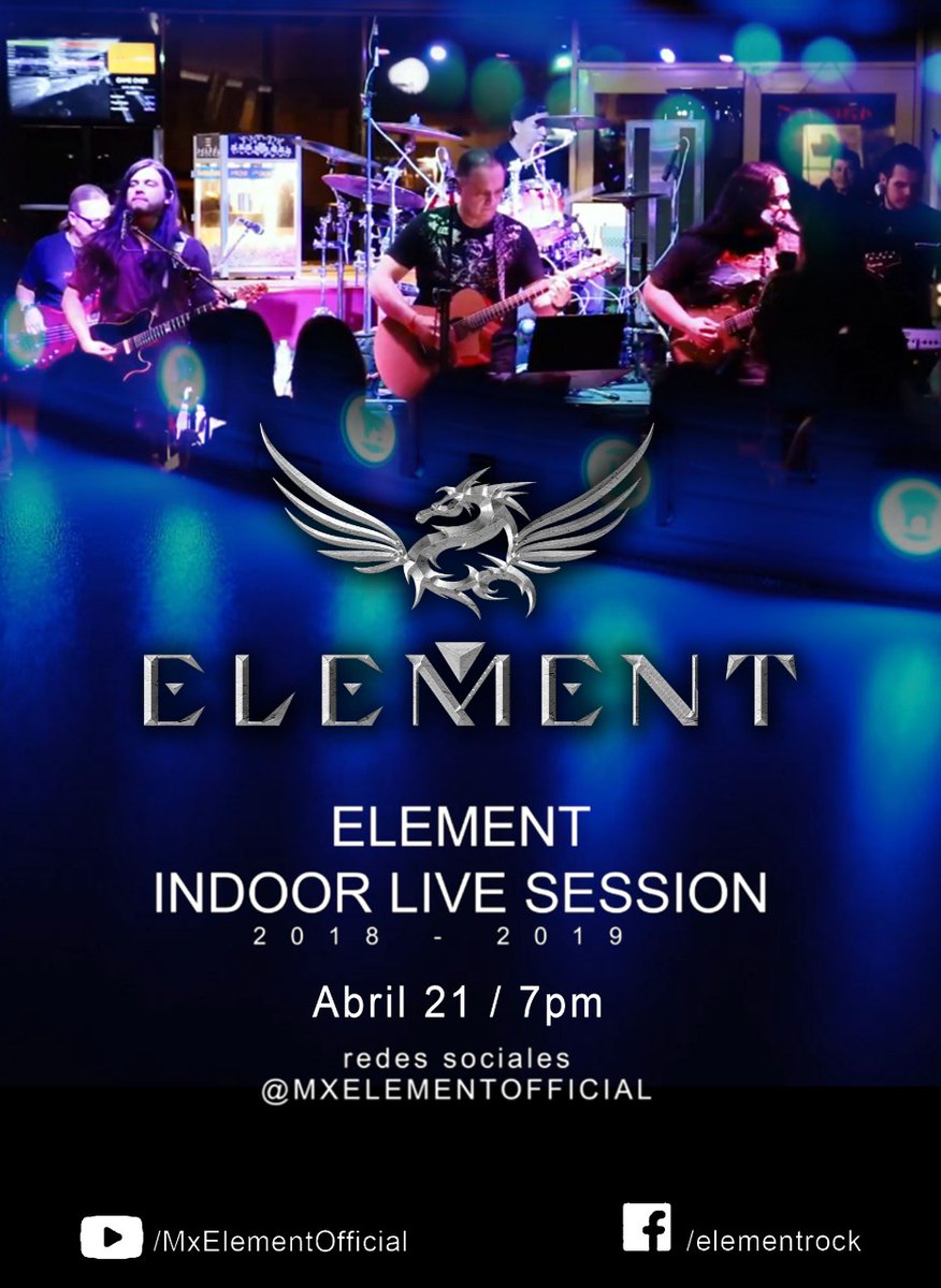 HardrockElement's tweet photo. Element Indoor LIVE Session! 2018-2019 
#quedateencasa #inhome #cuarentena #live https://t.co/zL8spxcjmn