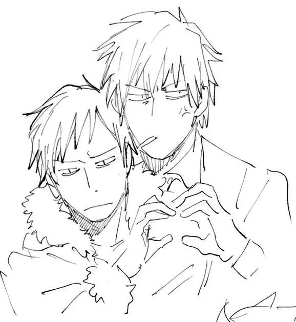 いつ描いたか思い出せないブクロの2人が出てきた 