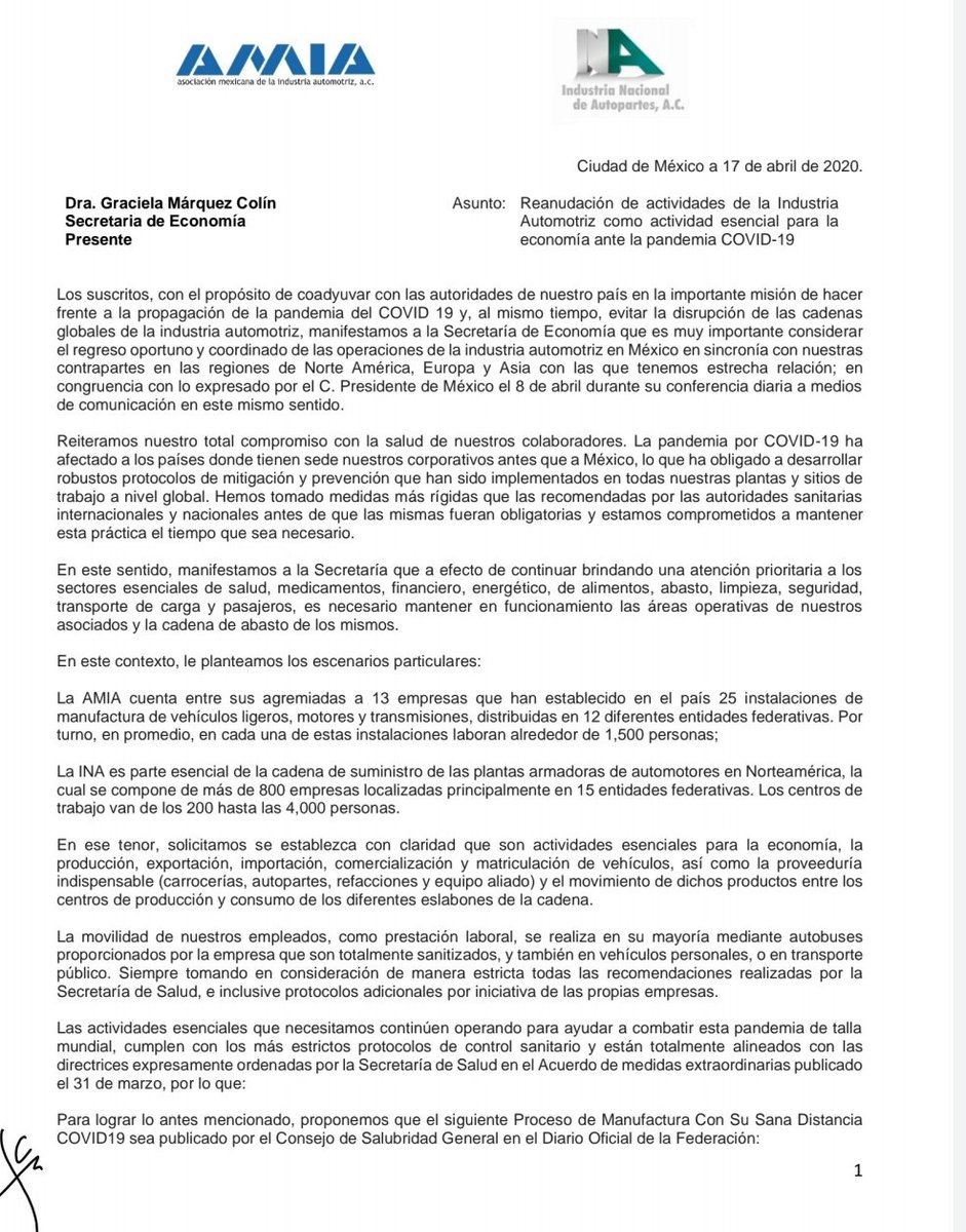 Rodpac's tweet photo. El sector automotriz mexicano @AmiaMexico @Anpact también le pide a @GMarquezColin que les ayude para estar alineados con Estados Unidos y Canadá. https://t.co/oCltpfR009