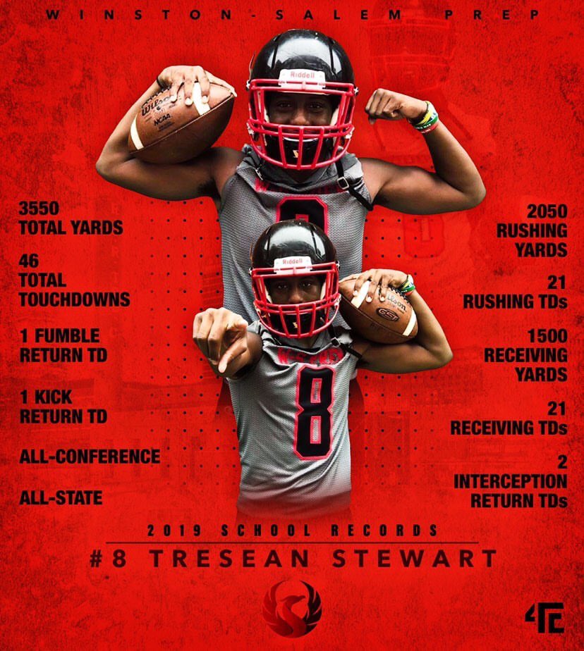wspafootball's tweet photo. When you become #Legendary they remember you #forever @treseanstewart8 #PrepLegend โThe Truthโ https://t.co/ESArGdzmV4