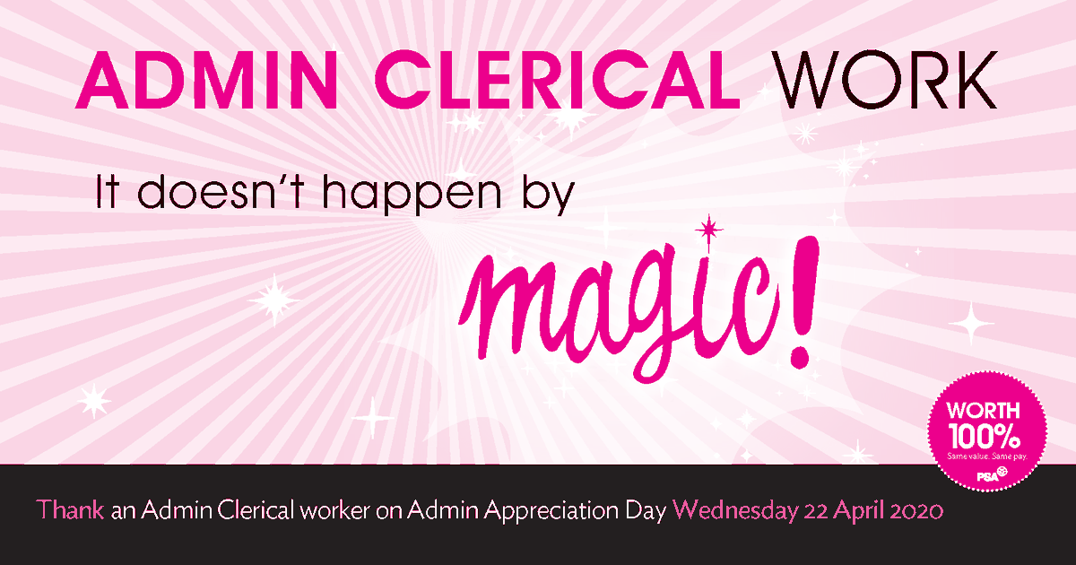 This Wednesday is International Admin Appreciation Day, a chance to recognise the essential work of our dedicated administration workers. #essentialworkers #adminclerical #itdoesnthappenbymagic