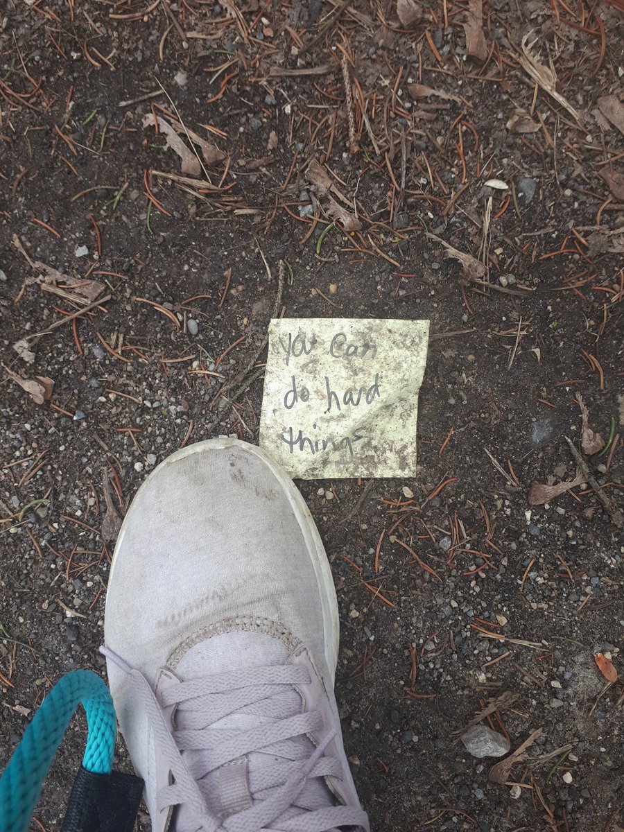 An nice note I found walking my dog today