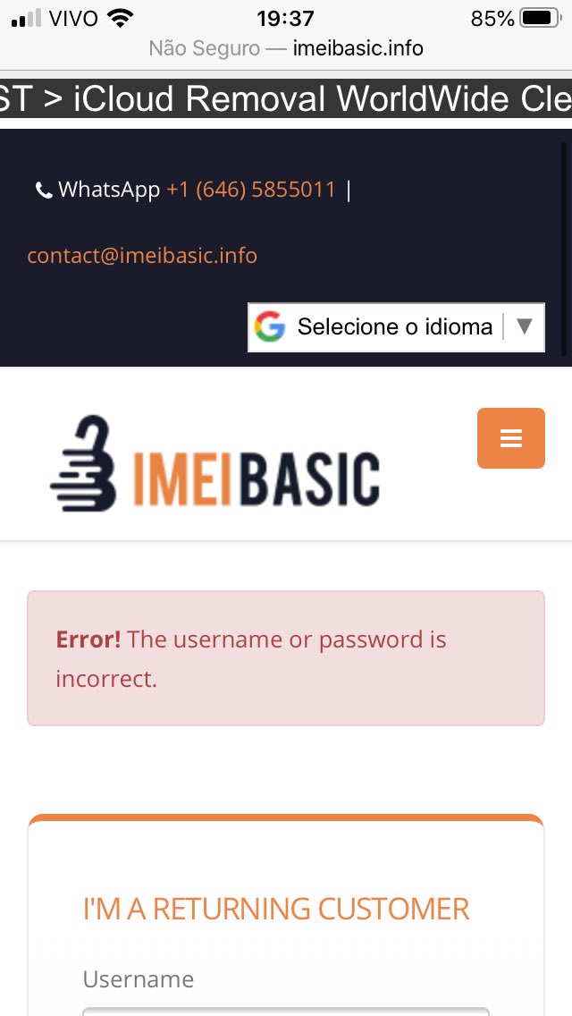 JohnAdonis8's tweet photo. imei basic became a swindler, WhatsApp does not respond, I opened a dispute on paypal for the remaining money that was in my account on his website, deleted my website login. @eScamAdvisor @iCloudScamGuard @iScamProtection https://t.co/pyE6NkejGd