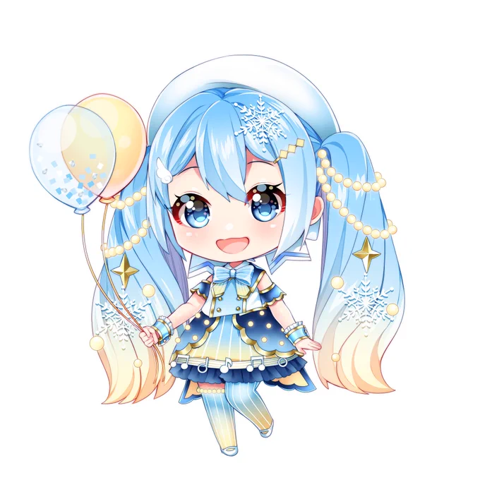 #絵描き繋がれ
圧倒的神ボカロ絵師あごなすびさんから回って参りましたので!

オリジナル衣装の雪ミクさんから選んでみました❄ 