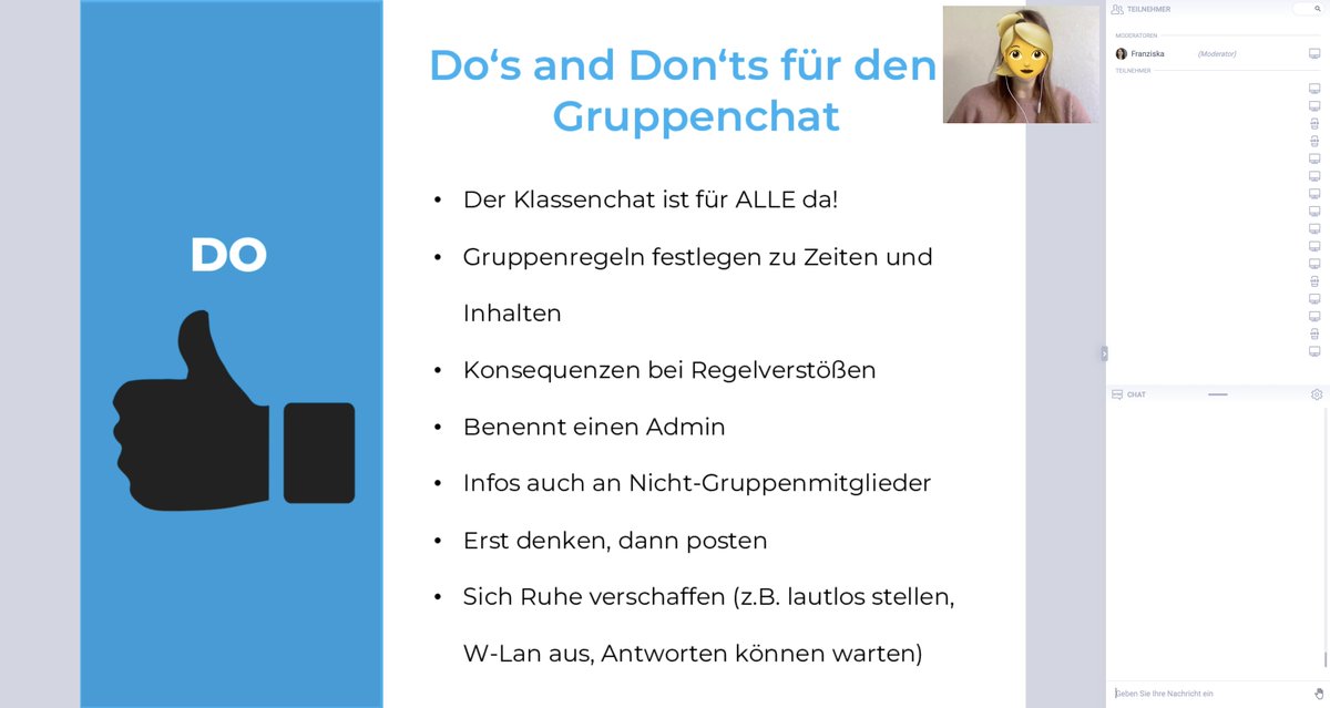 9cSoest's tweet photo. @juuuport 's Webinar zum Thema "Kein Stress auf WhatsApp!" war richtig stark! Ein wichtiges Thema und willkommene Abwechslung. 📲☑️
#twlz #twitterklassenzimmer #beiunsistunterrichtanders #SekundarschuleSoest #NoFakeNews https://t.co/WNnZrBvkoc
