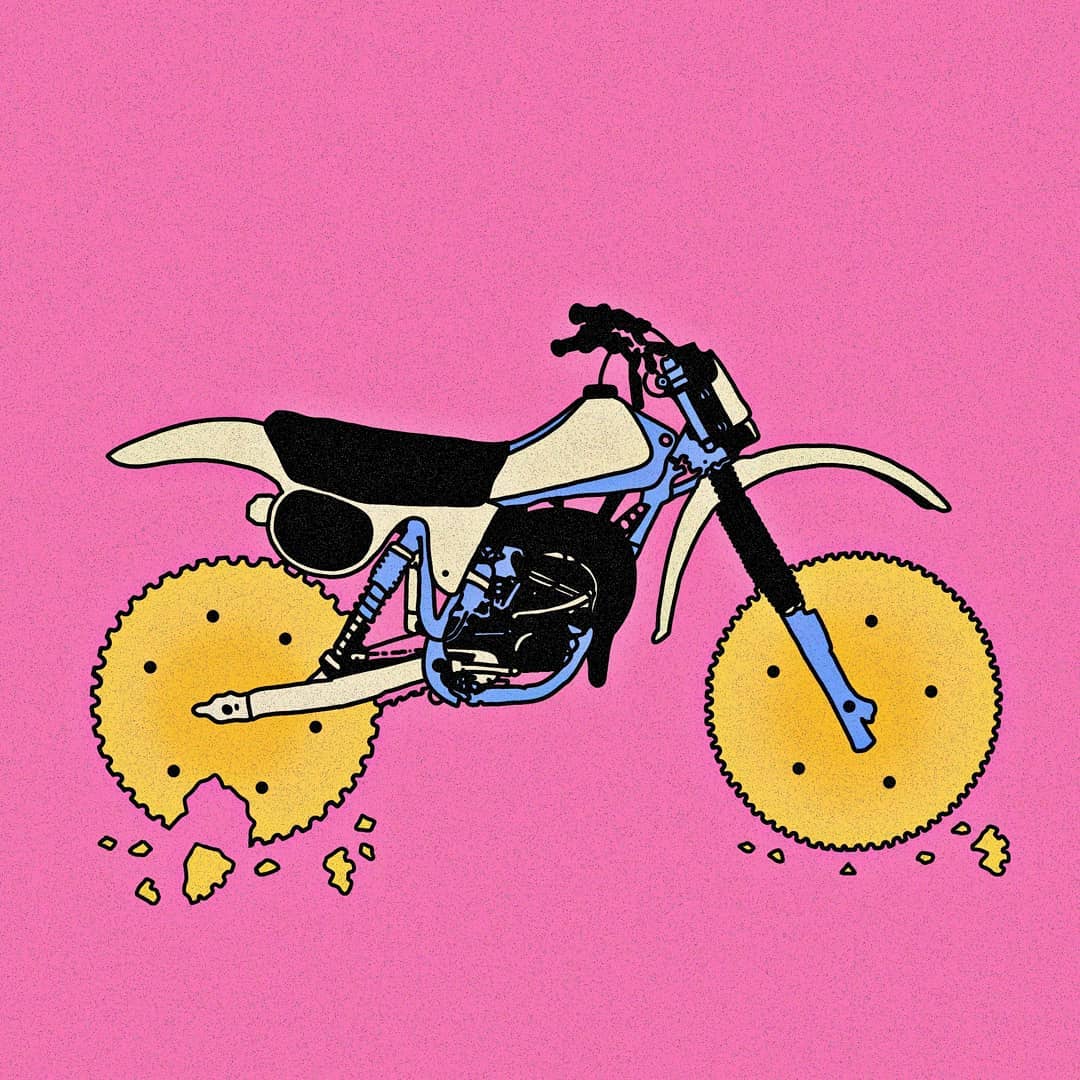 NoreSaile's tweet photo. galletitas rex en las ruedas de las cross 🤷🏻‍♂️🤷🏻‍♀️ . . . . . . . . . 

#motocross #cross #cagiva #cagivawmx125 #wmx #wmx125 #posterdesigns #posterart #love #illustration #ilustracion #digitalart https://t.co/DGXMVgme4q
