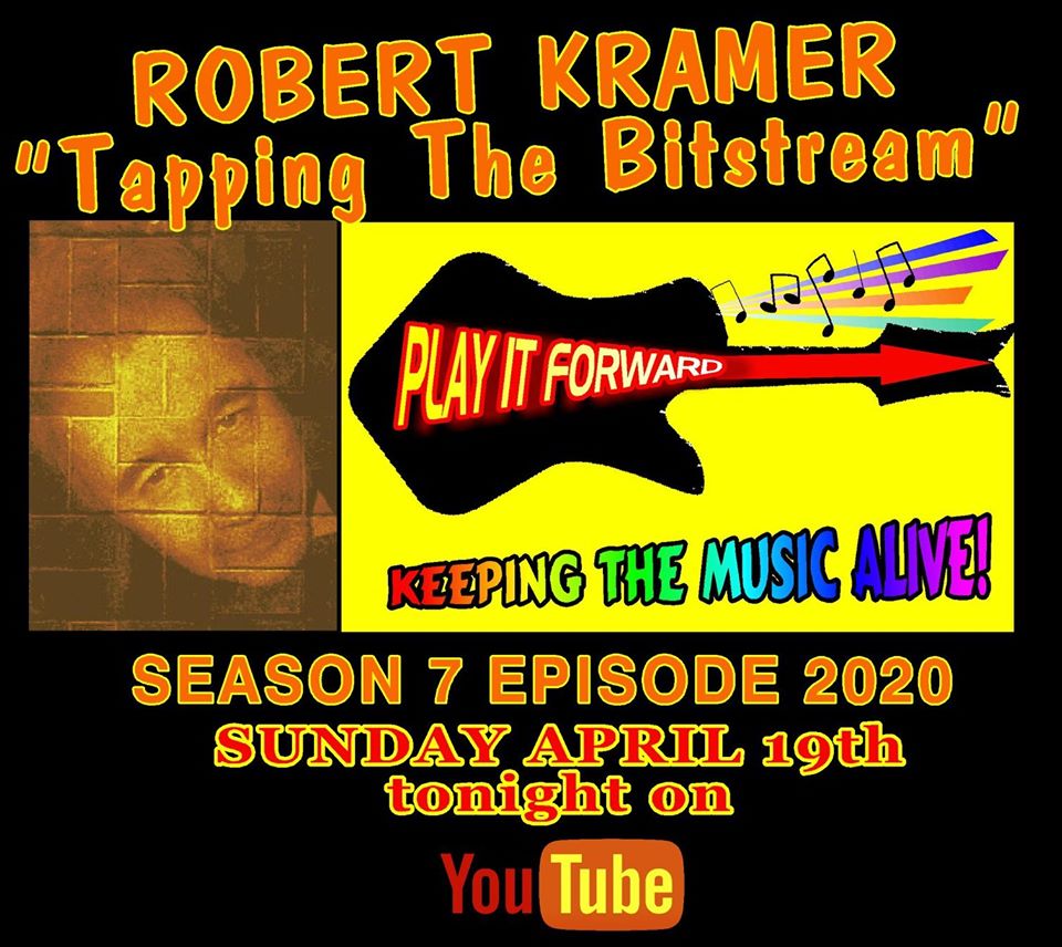 robertkramer's tweet image. Tonight on YouTube- Robert Kramer hosts a new episode of "Tapping The Bitstream" - "Play It Forward". A global musicians initiative to come together. The world needs your music now more than ever. Get involved. youtu.be/uYvZ26tEcnA