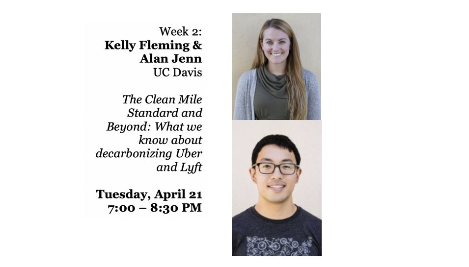 This week for Student Energy's weekly decarbonization webinar: We host @DoctorKFlem and @alanjenn for a riveting conversation about the decarbonization of Uber and Lyft. Feel free to share; all are welcome to join! bit.ly/2wUI30o