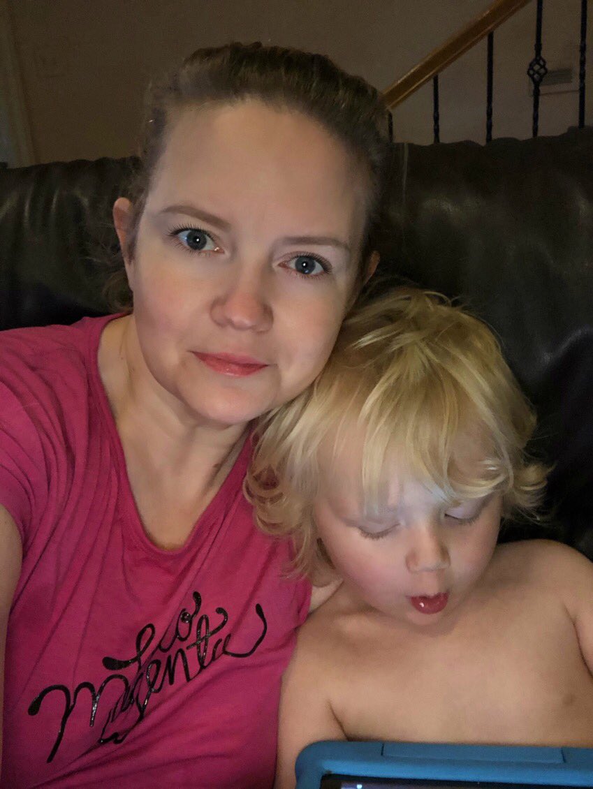 rainyamosher's tweet photo. In exchange for sorta kinda allowing me to work during the week while daycare is closed, I spend most of the weekend with my 3 year old ON me. How about you? Whatβs your weekend mom life look like? #momops #workfromhomeschool #testtraceisolate #masks4all #stayhometexas #filtered https://t.co/iuwtYHijlM