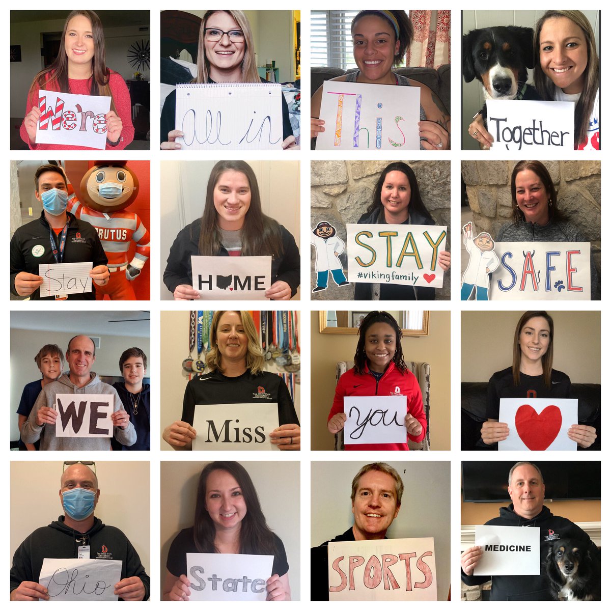 Kaylamc_AT's tweet photo. Sending some love out this Sunday evening. Can’t wait to see everyone when this is over. Stay strong, we will get through this❤️ #ohiostatesportsmedicine #ccs https://t.co/dXIep5Yhs3