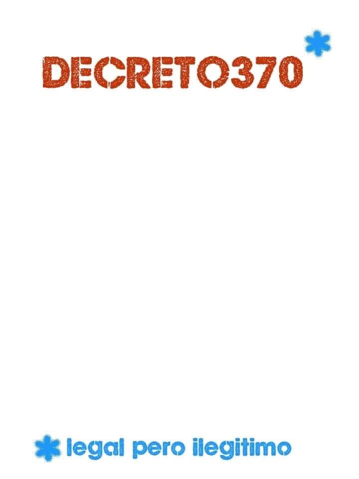 #Noal370 #InformarNoEsDelito