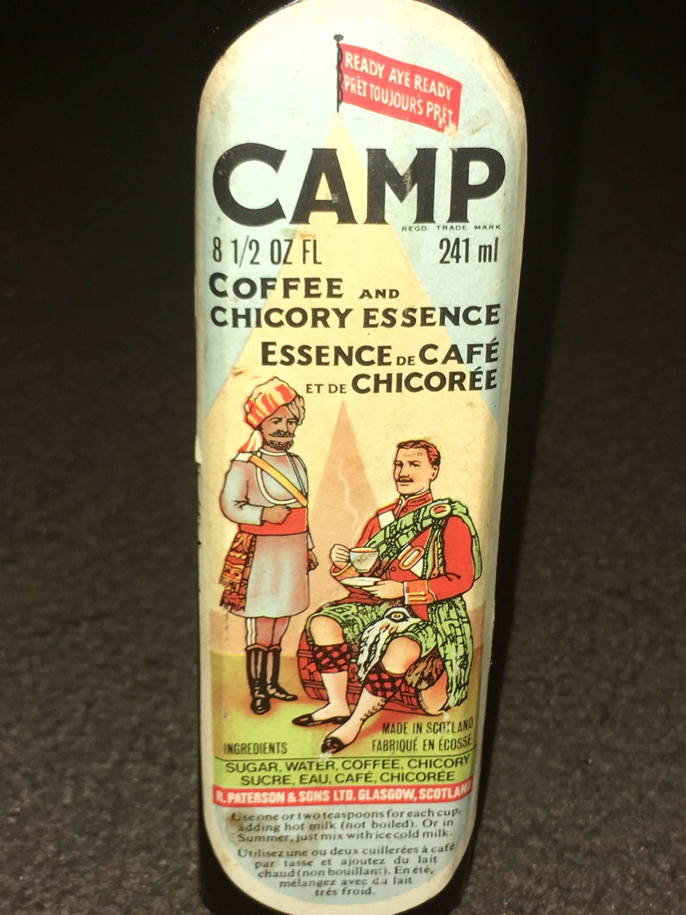 Camp Coffee bottle
