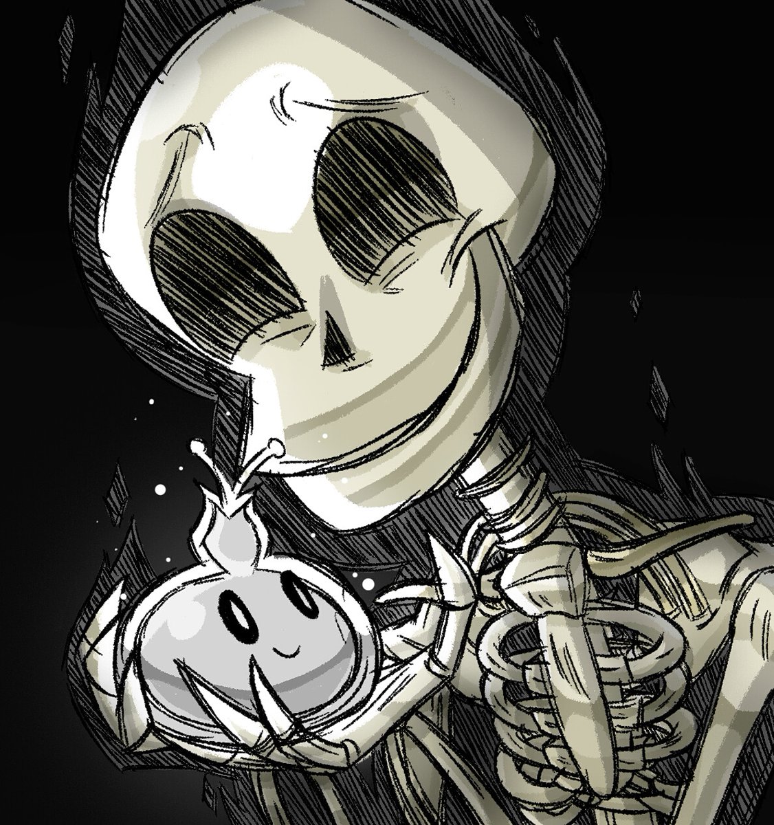 DiMiletu's tweet photo. "Coexistência". ❤ + 🔁 = 💕
.
.
.
.
.
.
.
.
#digitalart #digitalpainting #artwork #darkness #light #nightmare #nightmarefuel #lightmare #skeleton #happy #coexistencia #coexistence #creature #bright https://t.co/5hg1RHwpqI