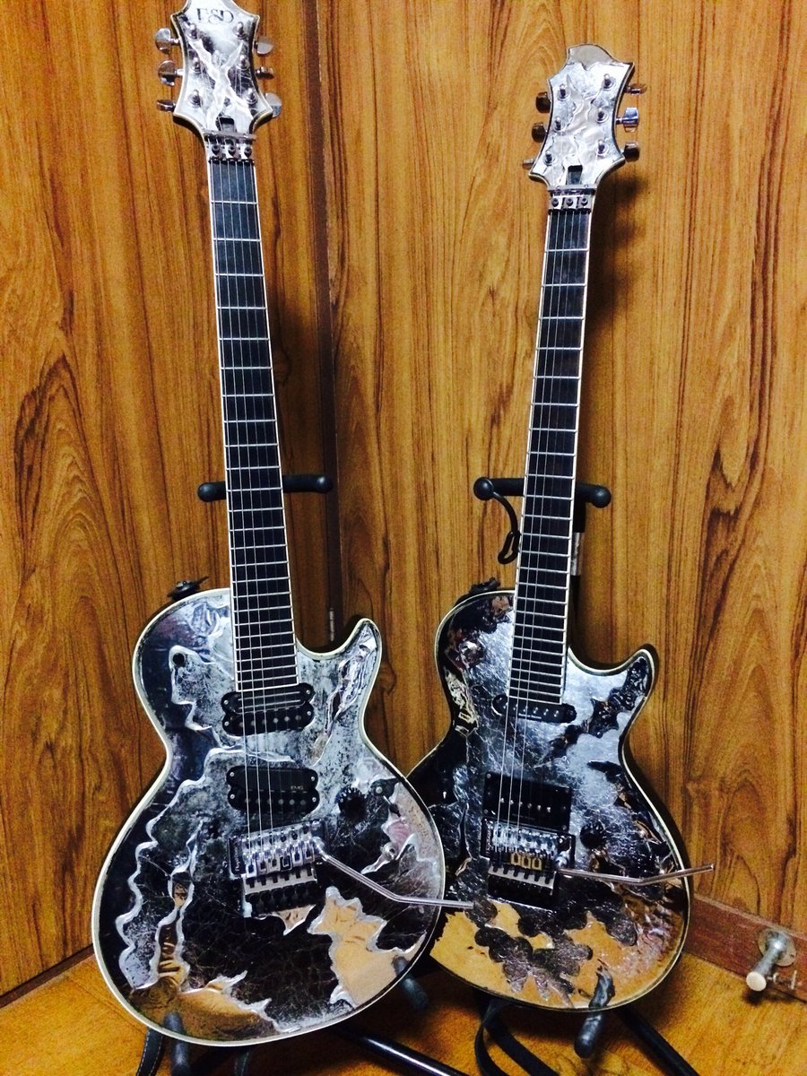 過去所有ESP 青春時代のホライゾン sugizo氏モデル S-2は自作ブリミク