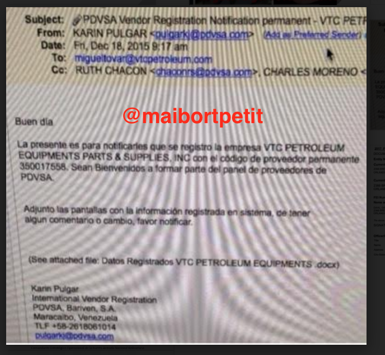 maibortpetit's tweet photo. #19Abril Miguel Ángel Tovar Matheus: Un contratista vinculado a Vladimir Padrino López que hizo negocios millonarios en los EE. UU. (I). Con su compadre, Constantino Padrino López y otros crearon un entramado de empresas de papel para  desangrar al estado
https://t.co/MTQwyqXqZ1 https://t.co/bbQdKO3tq6