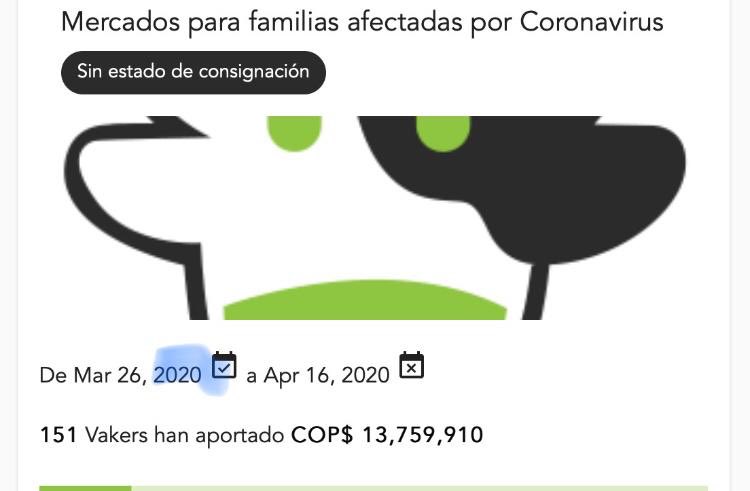 Alcentro_co's tweet photo. #RendicionDeCuentas Iniciando marzo invitamos a una campaña para recaudar fondos a través de @vakiglobal con el fin de apoyar con mercados a adultos mayores y familias más necesitadas. Gracias a la generosidad de ustedes logramos recaudar $13.759.910 pesos. https://t.co/1vHofUVeAG