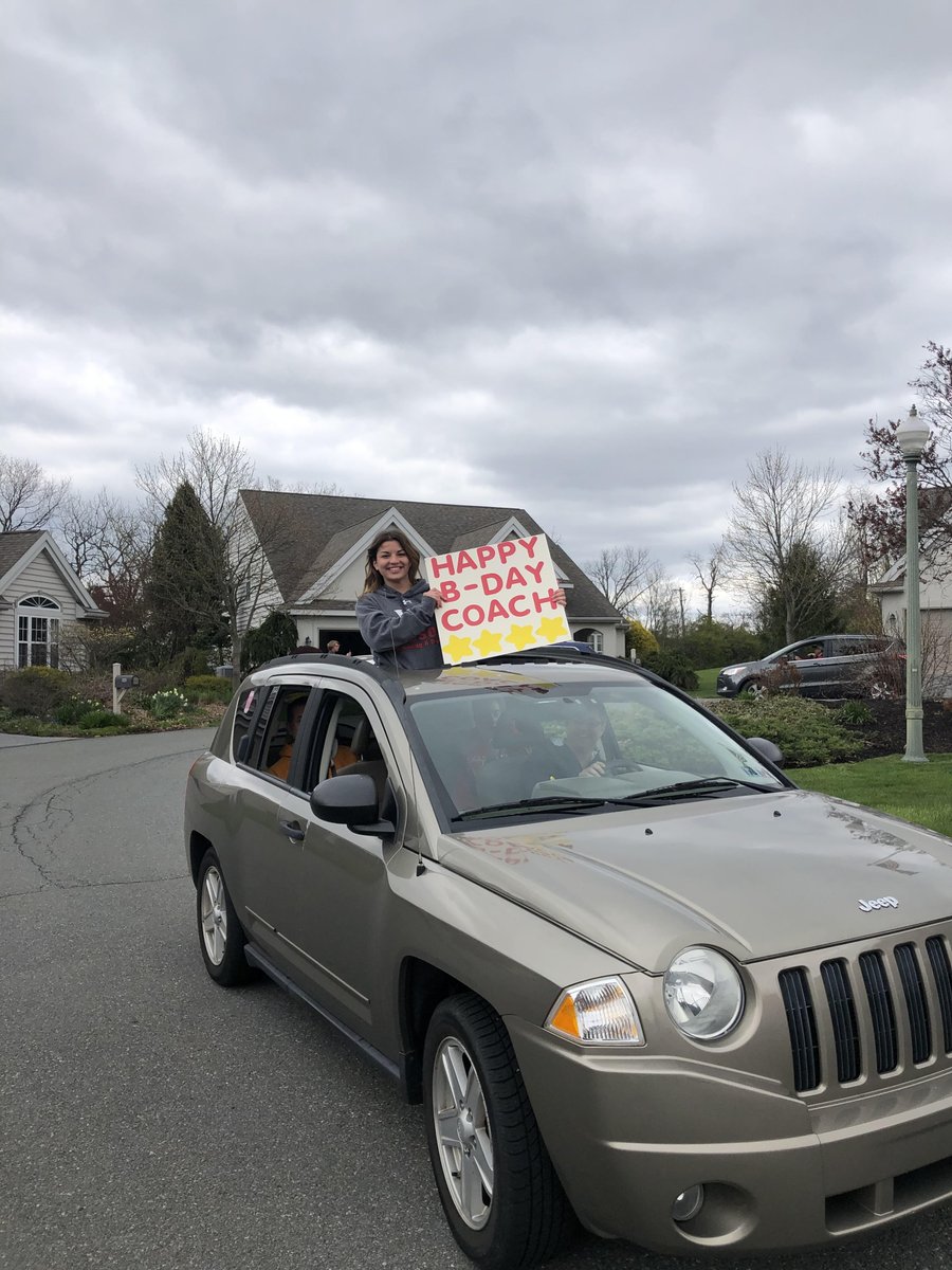 WilsonSchlDist's tweet photo. Longtime Wilson swimming coach Roy Snyder was treated to a parade past his house to celebrate his birthday!  While Tina Turner's "Simply the Best" played, over 50 people honored Coach Snyder (all practicing social distancing).  We hope you enjoyed your day Coach! #WilsonSD https://t.co/XI2WjSr7eL