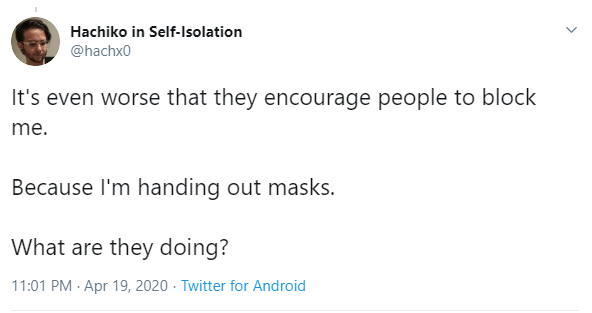 UPDATE: He has seen the thread! He thinks this thread is about us complaining about him making masks.This is the last time we are talking about this clown. But it goes to show that his logical reasoning is broken, or he is just flinging shit at the wall hoping it will stick.