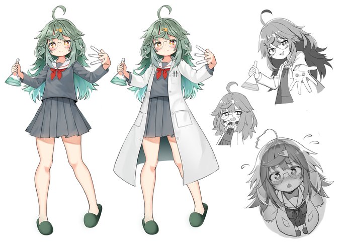 科学部の女の子 #女の子 #オリジナル #JK #白衣 https://t.co/xoTsK4kwHo 