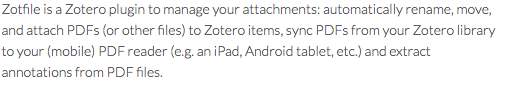 itjohnstone's tweet image. Is that similar to the way #ZotFile extension allows a source directory to be specified, where it detects any new PDFs? zotfile.com