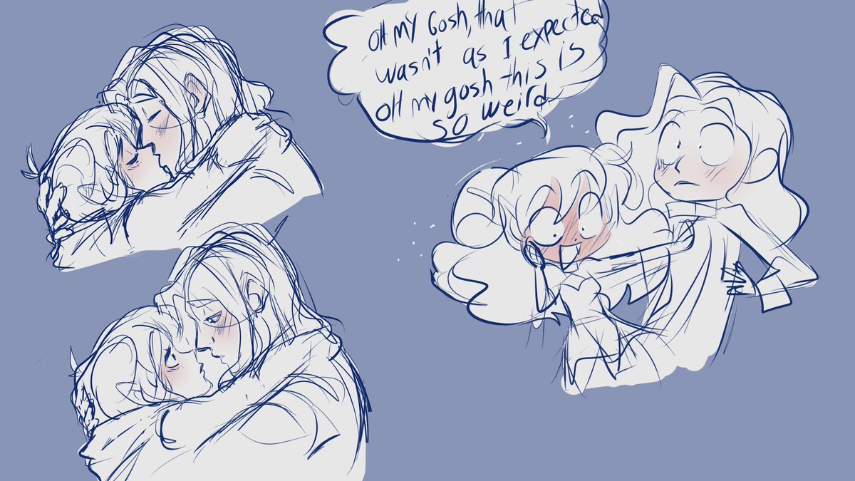 Some cute #widojest doodles to make me feel a little bit better. I hope they make you feel better too. #CalebWidogast #JesterLavorre 