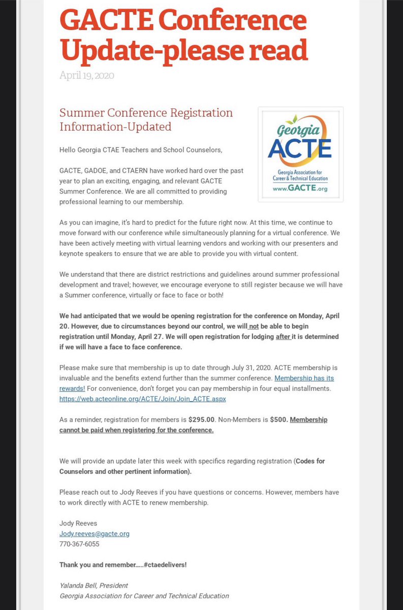 GeorgiaeTED's tweet photo. @GACTE Summer Conference Update! https://t.co/6Fkk1JeMO6