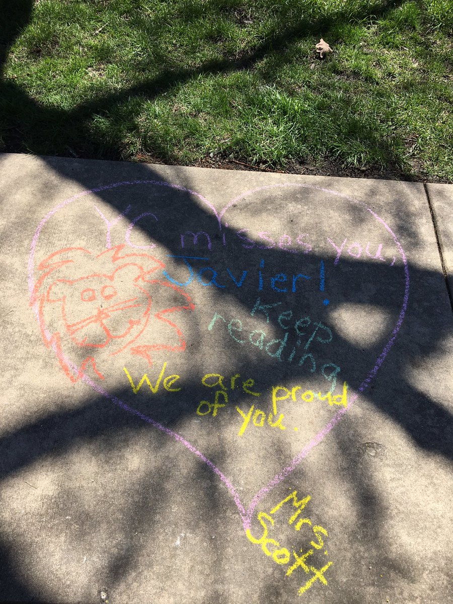 Connecting with our lions today! Even got to see a few from a safe distance! #d45yorkcenter #happyheart❤️