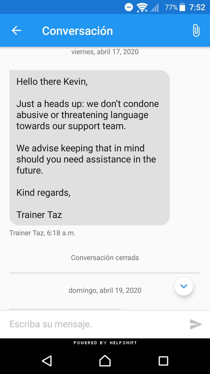 Creo no les gustó mi sugerencia.