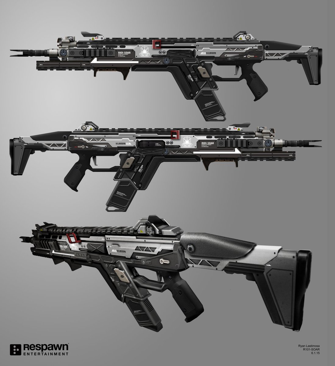 تويتر Ryan Lastimosa على تويتر R1 Assault Rifle Art From Titanfall 2 Completed Around 16 The 1 Was A Good Base For Its Successor The R301 Carbine Which Is A Highly