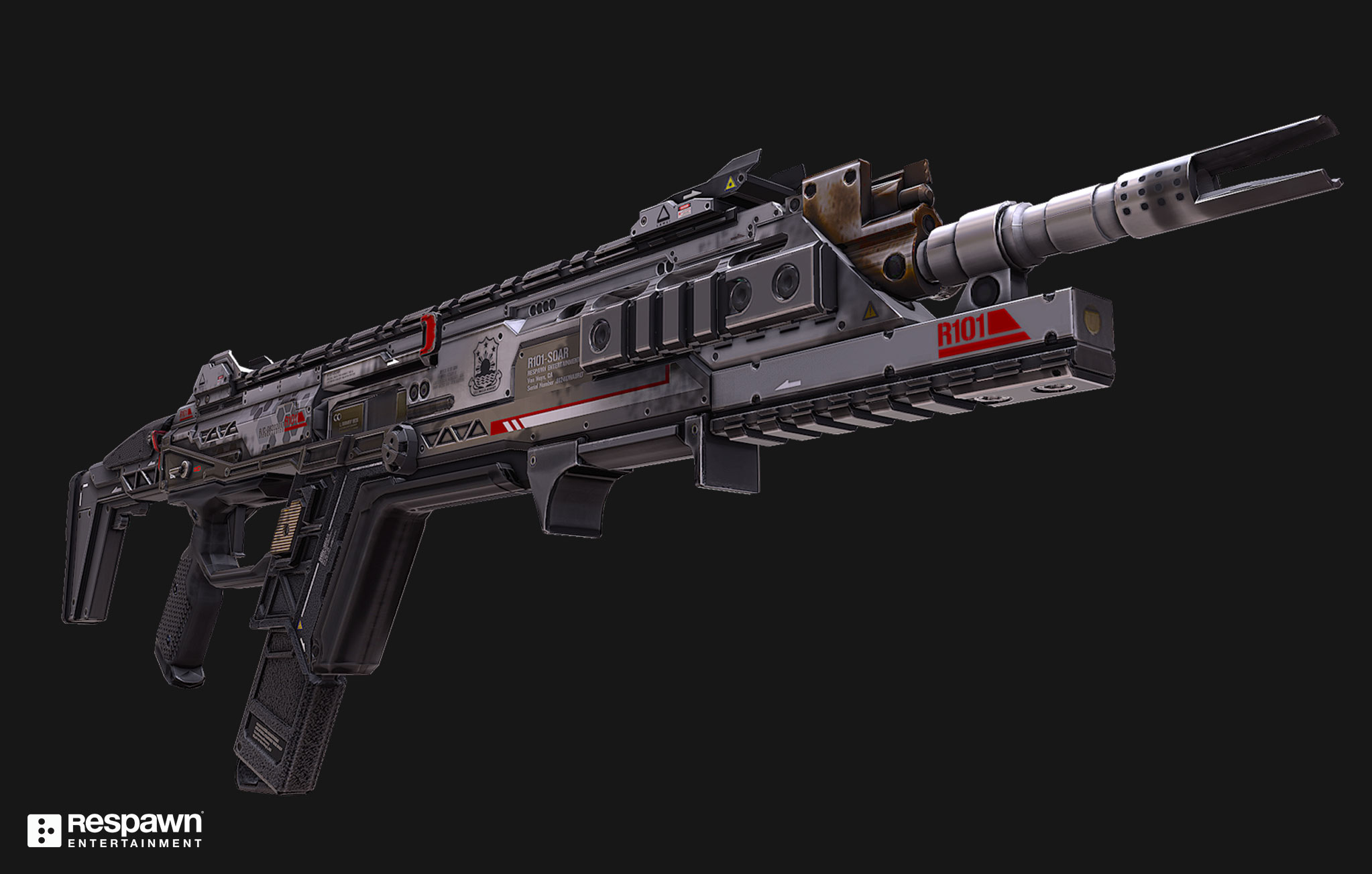 Ryan Lastimosa R1 Assault Rifle Art From Titanfall 2 Completed Around 16 The 1 Was A Good Base For Its Successor The R301 Carbine Which Is A Highly Balanced Medium Ranged Weapon Available In Apex Legends Check Out More