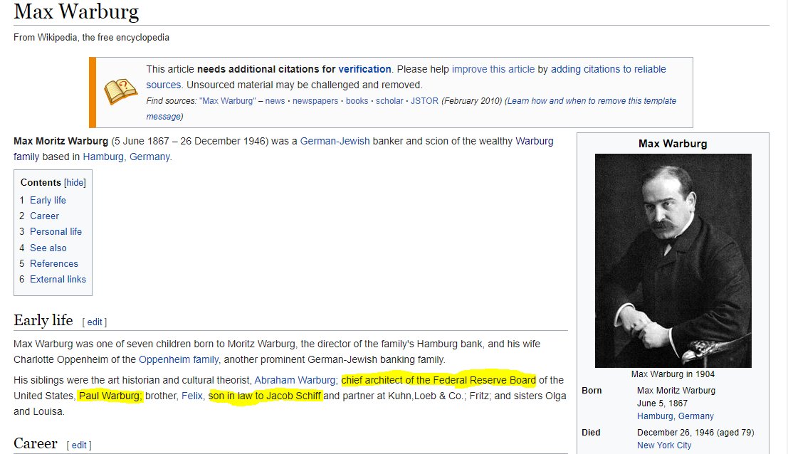 Here we once again find the influence of the Fed1 of the biggest proponents of the creation of the Fed, Paul Warburg (who served on the original Federal Reserve Board), assisted his brotherMax WarburgWho sat on the Farben Aufsichsrat (the supervisory Board of Directors)