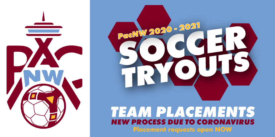 Tryouts are STILL HAPPENING. Though this year, they look a little different. Instead, we are doing Team Placements. For returning and new players, find everything you need to know about PacNW's 2020-21 Team Placement process:  https://www.pacificnorthwestsoccerclub.org/latest-news/pacnw-introduces-new-process-for-2020-21-tryouts/