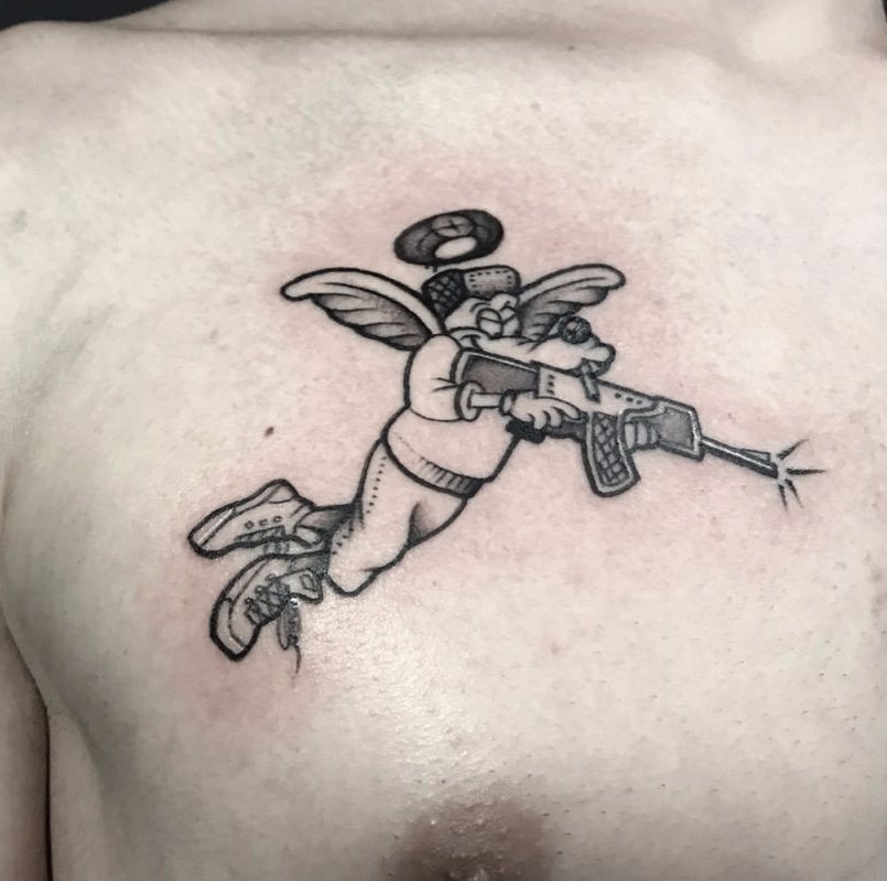 Navarronalua's tweet photo. Criação Black Work tatuada no Céu Lado B. Mais trabalhos no Instagram @studioamem https://t.co/w5ARKMNIEl