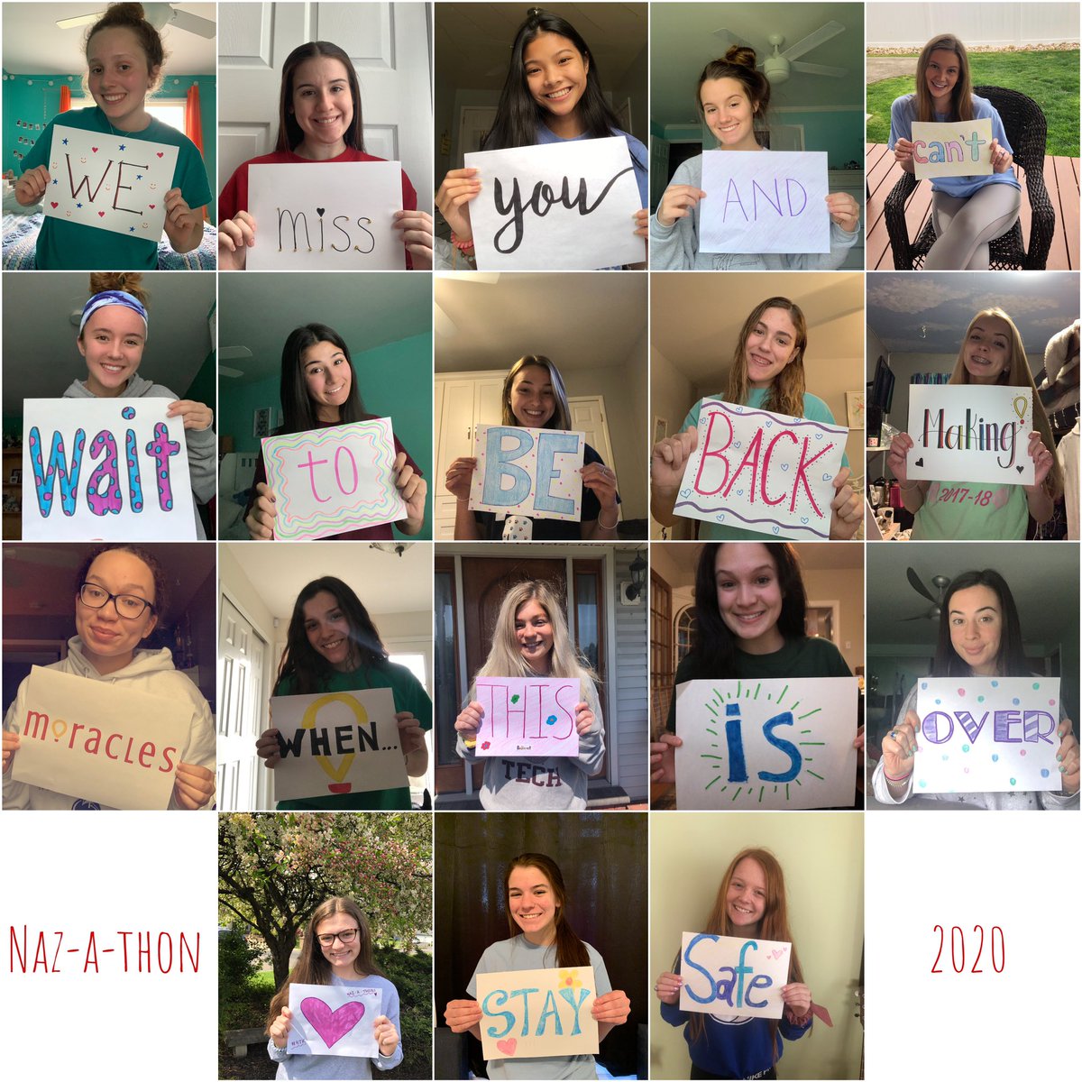 NAZ_A_THON's tweet photo. From our family to yours, we hope you are staying happy and healthy. Can’t wait to keep on making miracles! ❤️ #4TK https://t.co/vvf8GTiVUs