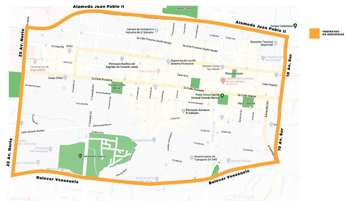 emuyshondt's tweet photo. Mañana a 6:00 am inicia Cordón Sanitario en el Centro de San Salvador por 48 horas prorrogables, que limita al mínimo el movimiento y permanencia de personas. Se permitirá acceso restringido a empleados y usuarios de mercados, supermercados, bancos, farmacias y hospitales. https://t.co/SK50q3dmA2