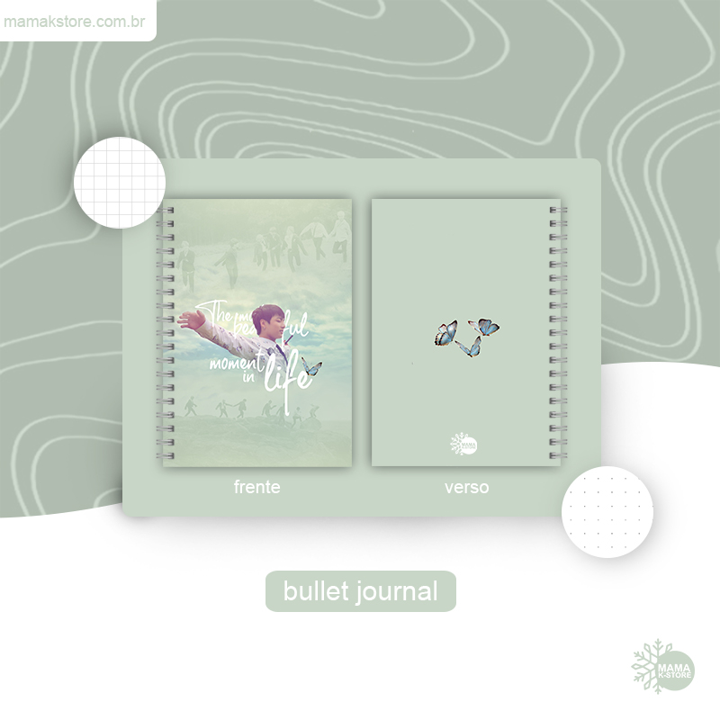 heymamapaper's tweet image. BULLET JOURNAL: BTS - THE MOST BEAUTIFUL MOMENT IN LIFE

💰: R$35
🌟: folhas pontilhadas, quadriculadas ou lisas
🛒: mamakstore.com.br/produtos/bulle…

#BTS #FANMADES #KPOP
