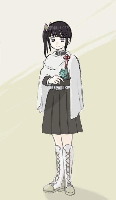ponnさんがTwitterに投稿した栗花落カナヲ(鬼滅の刃)のイラスト。