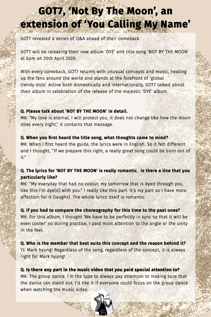 With Mark Tuan T 04 Got7 Reveals Q A Ahead Of Dye Release Mark Shares His Thoughts On Preparing What He Pays Attention To And Youngjae Chooses Mark As The Member With Mark Tuan T 04 Got7 Reveals Q A Ahead Of Dye Release Mark Shares His Thoughts On Preparing What He Pays Attention To And Youngjae Chooses Mark As The Member