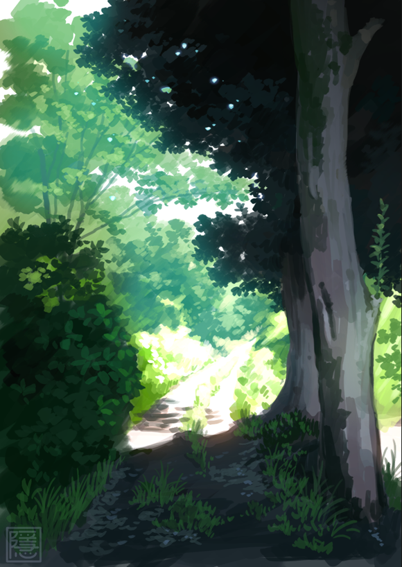 船隠 せっかくみんな家にいるんだから作品を見てください アニメの背景を描く仕事をしながら たまに趣味で風景を描いたりしてます