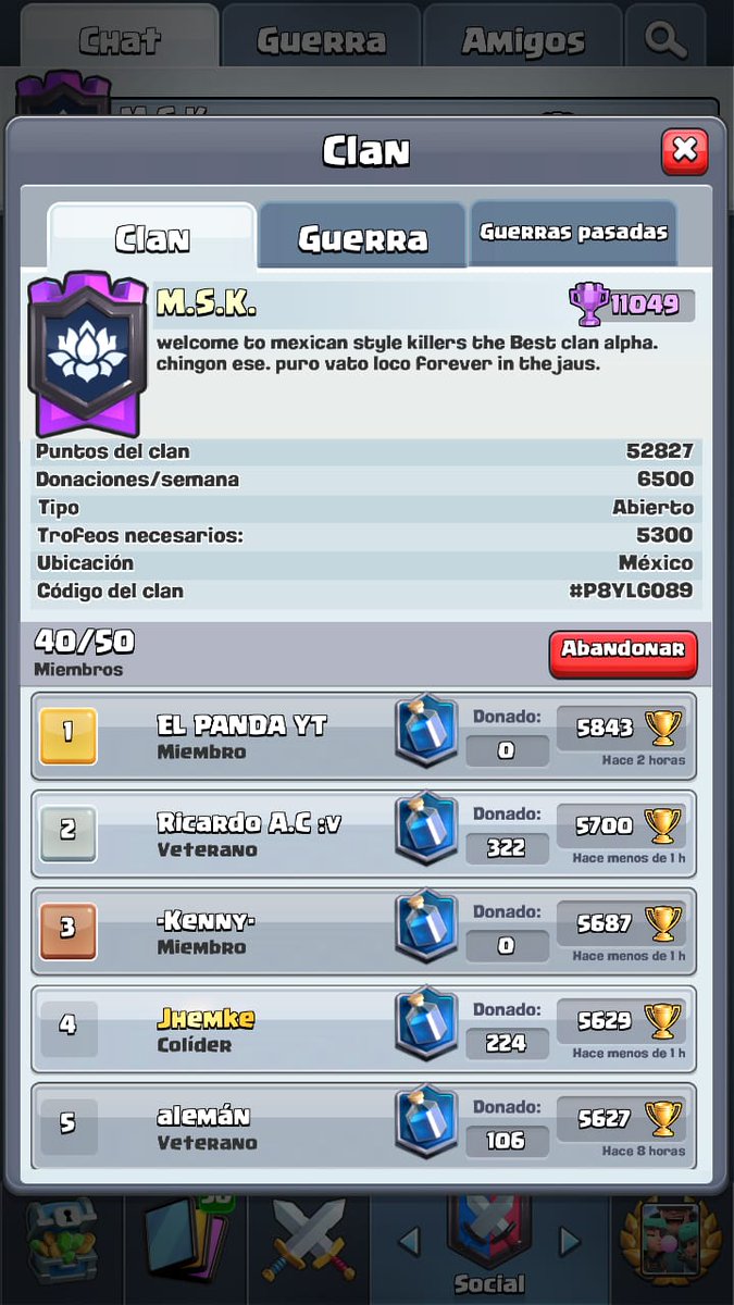 Buscamos jugadores competitivos para nuestro clan @socramfaick <a href="/Yorsh07171993/">Yorsh</a> <a href="/MigueMsk/">Migue_Msk</a>