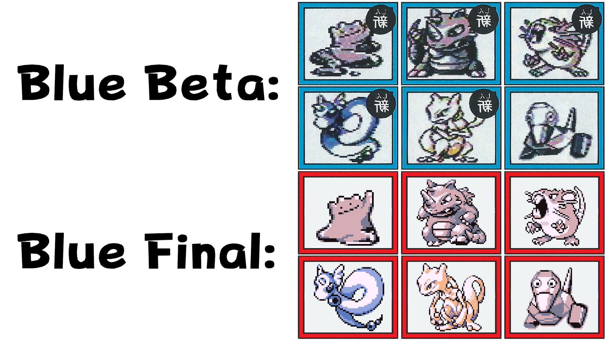 Beta Features: Pokemon Red and Blue