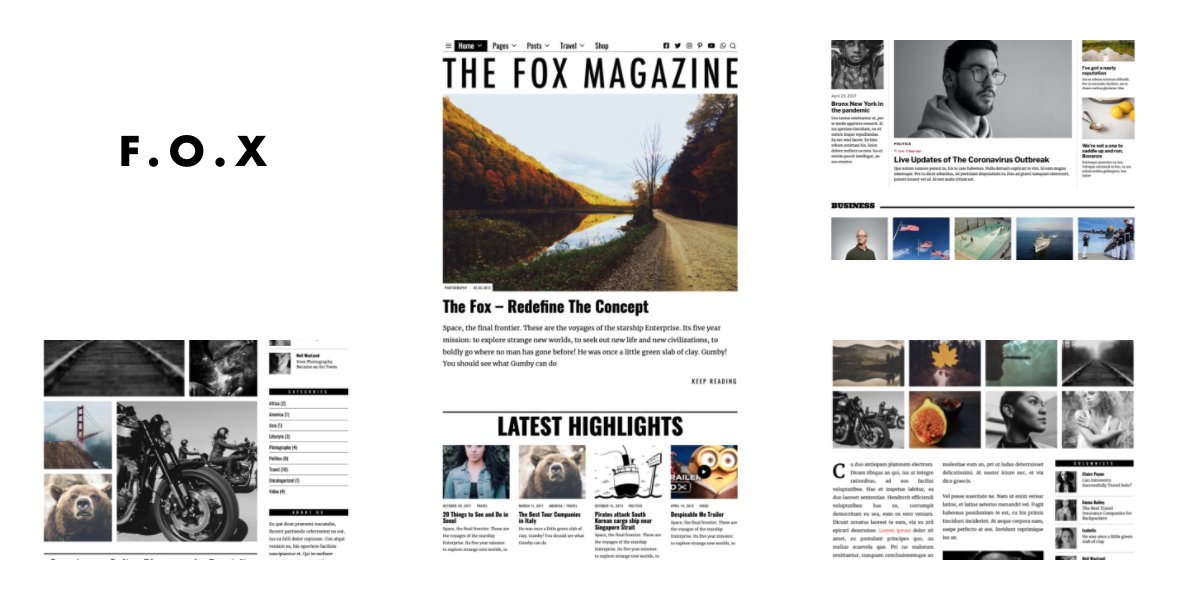 Fox 4.3 is out with much more Homepage page builder options, Live-update post, Drop cap Gothic font, more Header layouts, Hero half dark skin. Check it out &gt;&gt;

themeforest.net/item/the-fox-c…