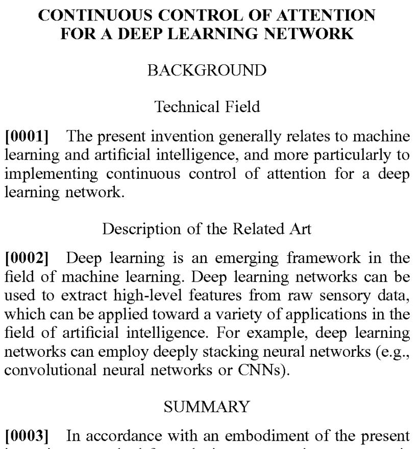 Ohsaworks's tweet photo. アメリカで AI の特許を取りました！

Shohei Ohsawa and Takayuki Osogami,
"Continuous control of attention for a DEEP LEARNING network." (2020) - US Patent. US20200026247A1

https://t.co/q94Th3nzVh
All rights reserved by IBM Corp. Thanks to Dr. Osogami! https://t.co/DZ6zL6L5qy