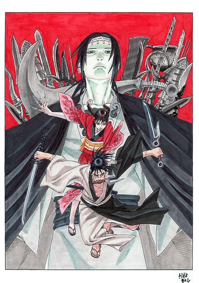 Le cast principal de L& #39;habitant de l& #39;infini dessiné par Masashi Kishimoto (Naruto)
